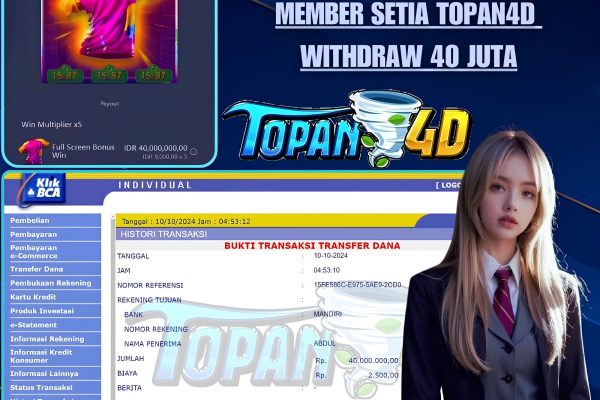 BUKTI JP TOPAN4D